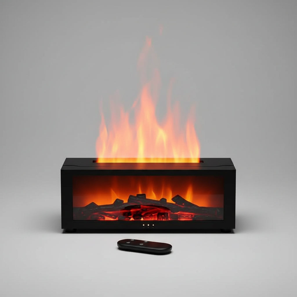 Aroma Diffuser Luchtbevochtiger Vlam Effect LED Verlichting