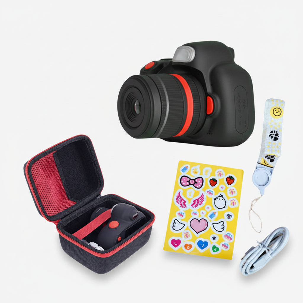 Câmara Digital Crianças Mini Fotógrafo Duas Lentes