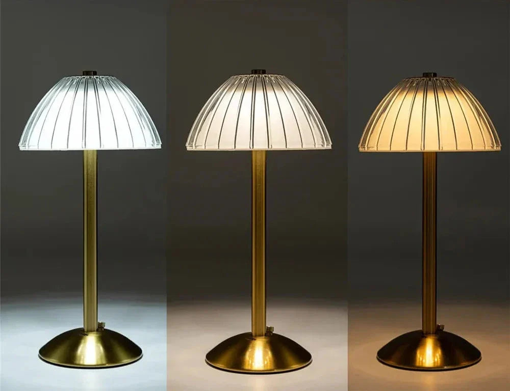 LumiVista – Draadloze LED Tafellamp met Dimfunctie, Oogvriendelijke Nachtlamp