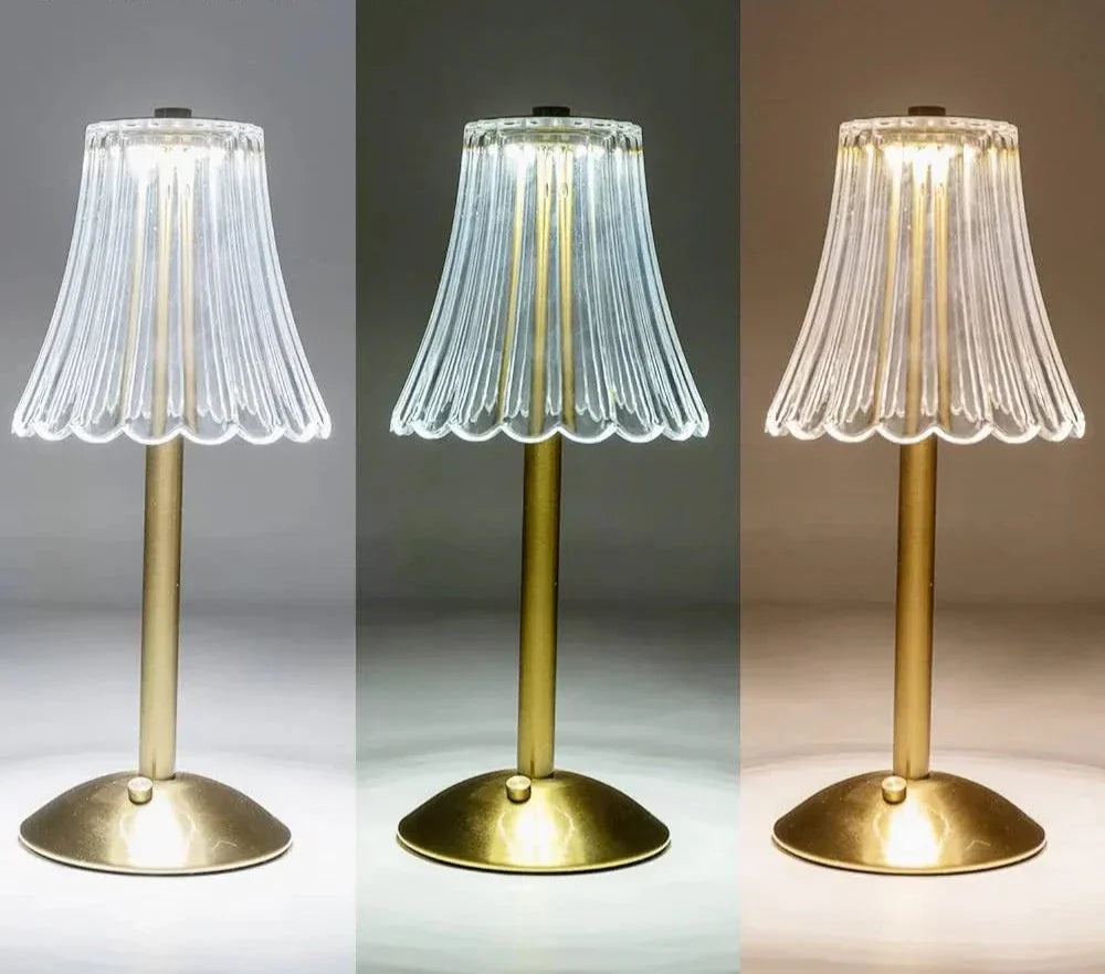 LumiVista – Draadloze LED Tafellamp met Dimfunctie, Oogvriendelijke Nachtlamp