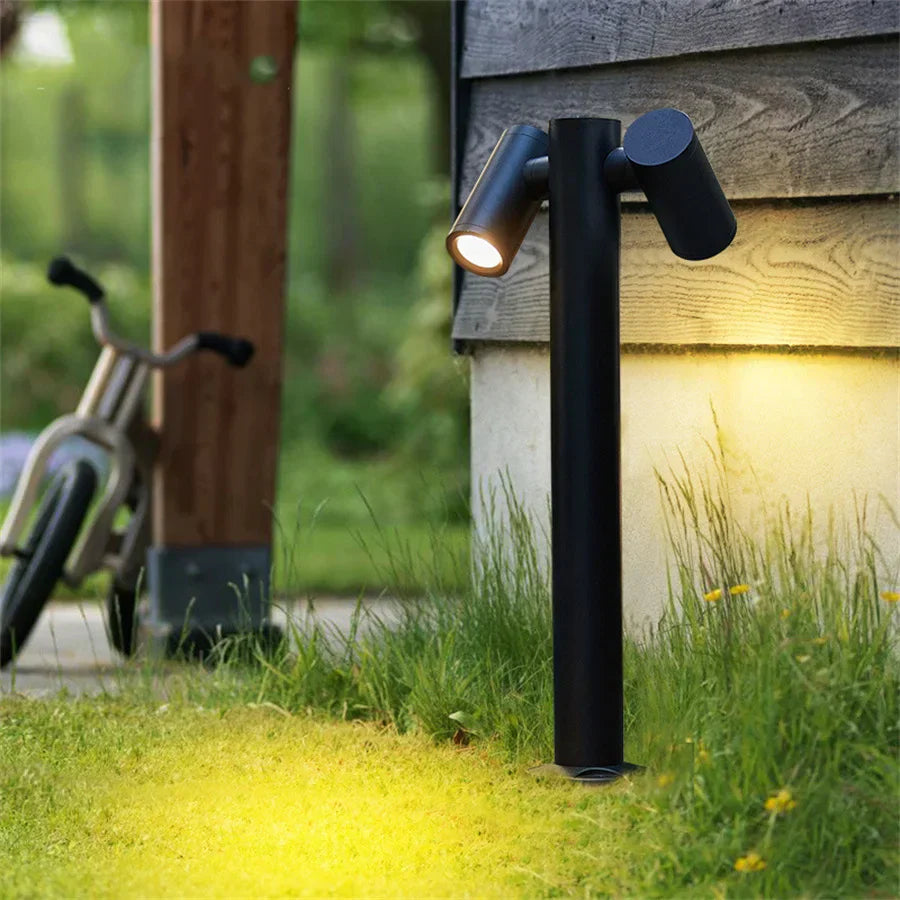 LumiPost – Double LED Garden Lantern for Driveway & Garden – Weatherproof & Energy Efficient