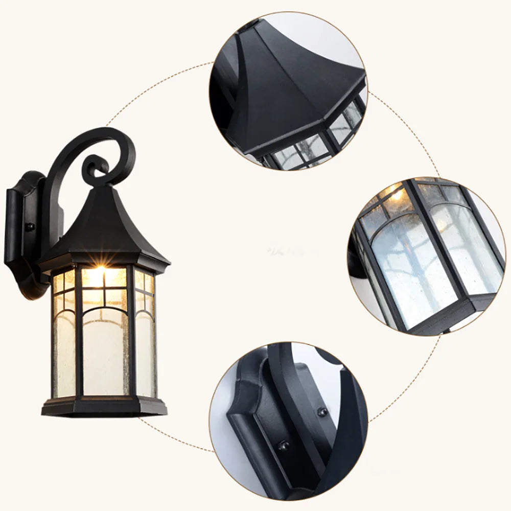 BronzeGlow – Weather-Resistant Nostalgic Outdoor Wall Lamp – Energy-Efficient Lighting