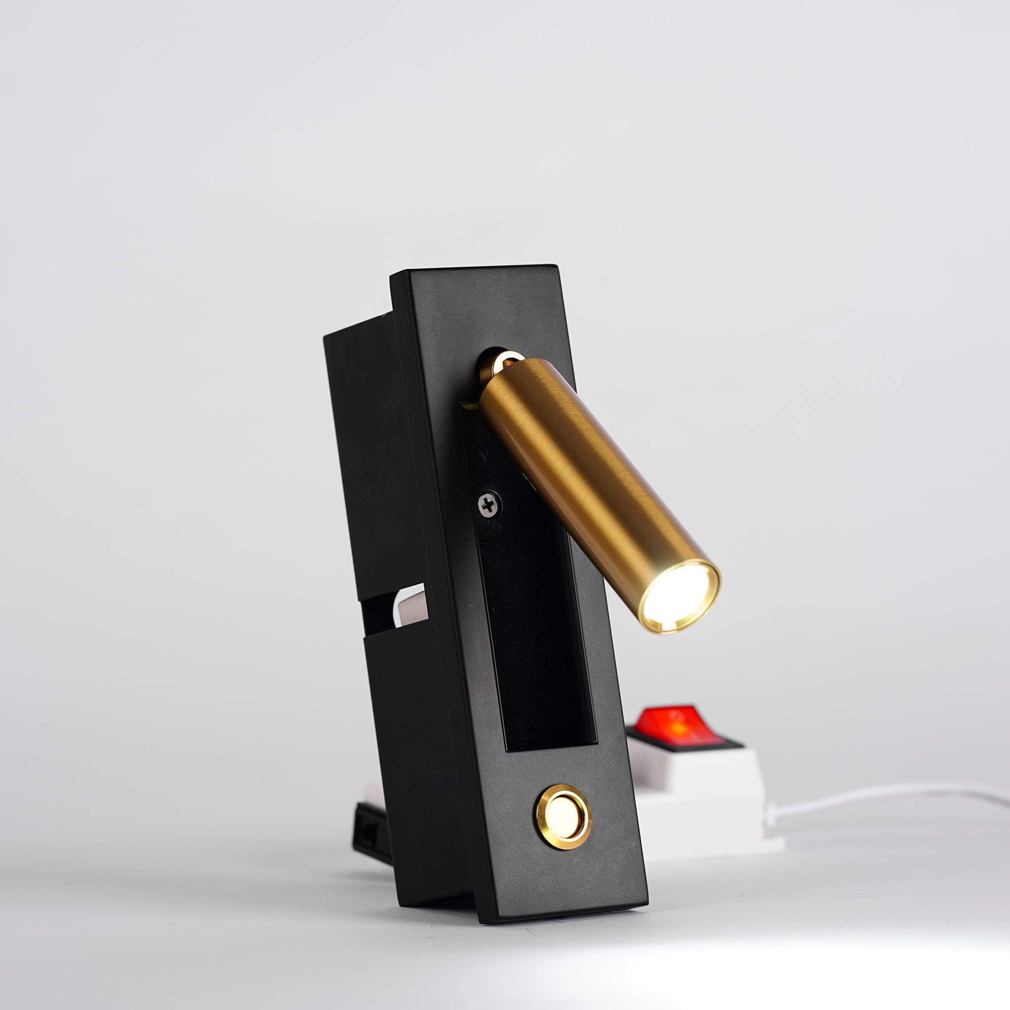 GlowNest - Ingebouwde Nachttafel Wandlamp