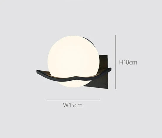 LuxeLight - Lámpara de pared moderna de vidrio lechoso con iluminación LED – Regulable y eficiente energéticamente