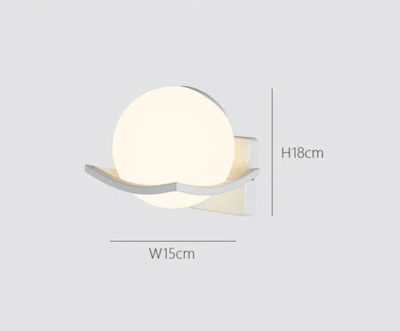 LuxeLight - Lámpara de pared moderna de vidrio lechoso con iluminación LED – Regulable y eficiente energéticamente