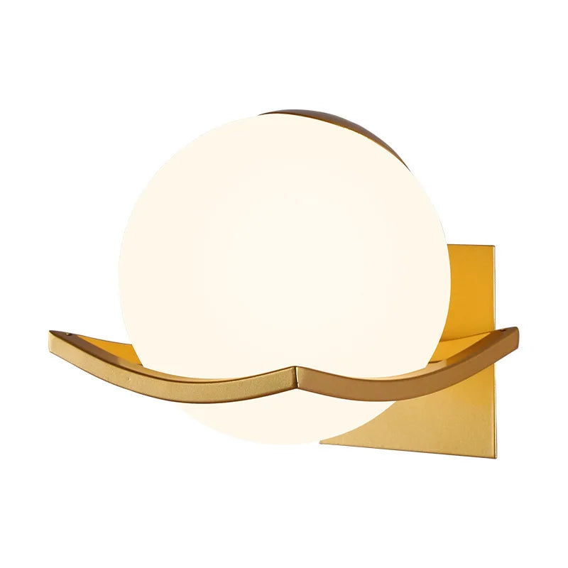 LuxeLight - Lámpara de pared moderna de vidrio lechoso con iluminación LED – Regulable y eficiente energéticamente