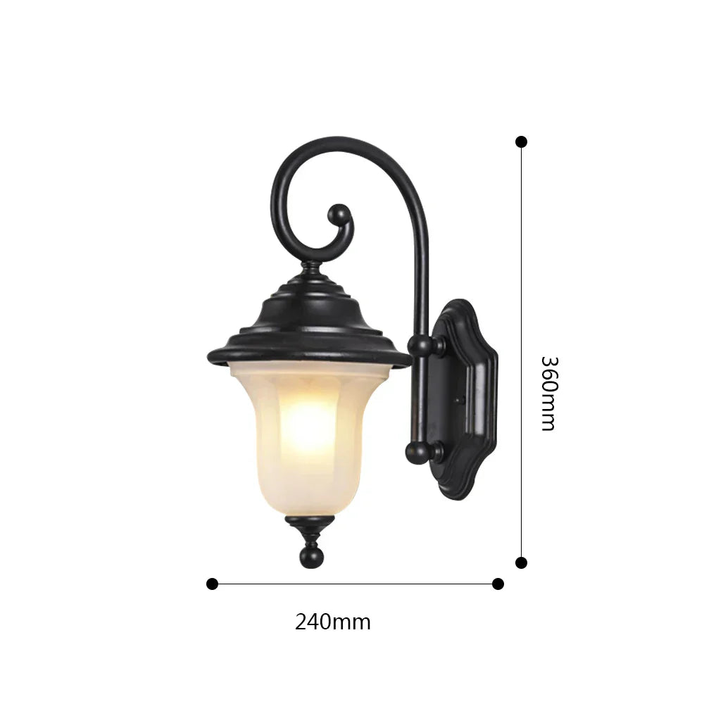 LumiRetro - Vintage Outdoor Wall Lamp for Veranda – Weatherproof Retro Lamp for Stylish Outdoor Lighting