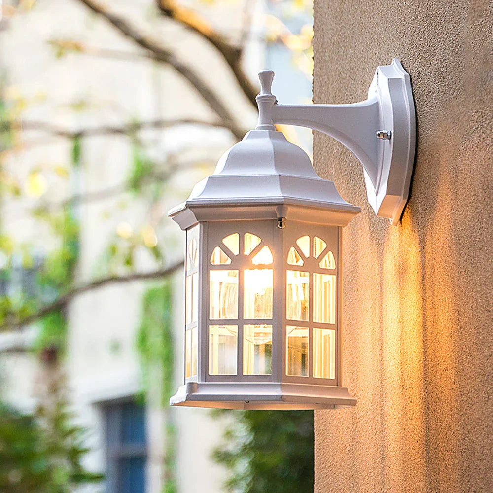 VintageGlow – Lampada da parete rustica resistente alle intemperie per esterni – Illuminazione a risparmio energetico