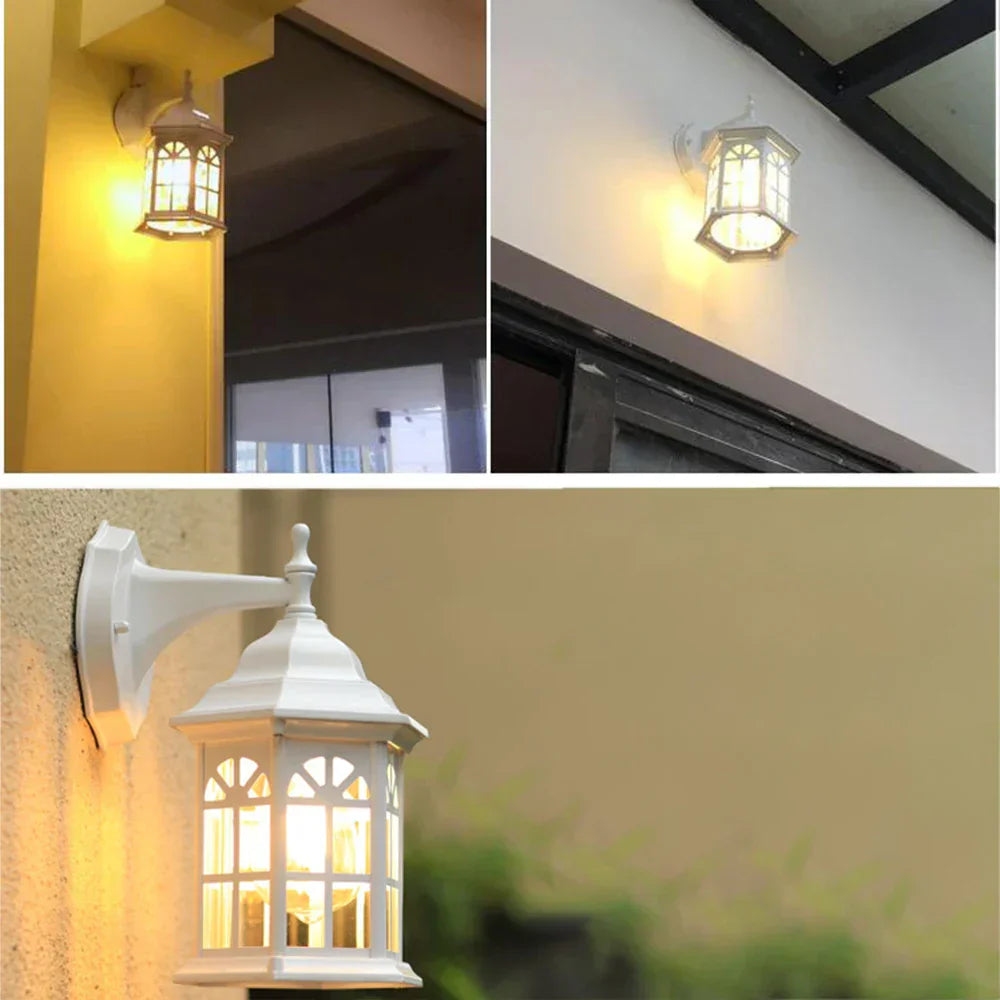 VintageGlow – Lampada da parete rustica resistente alle intemperie per esterni – Illuminazione a risparmio energetico