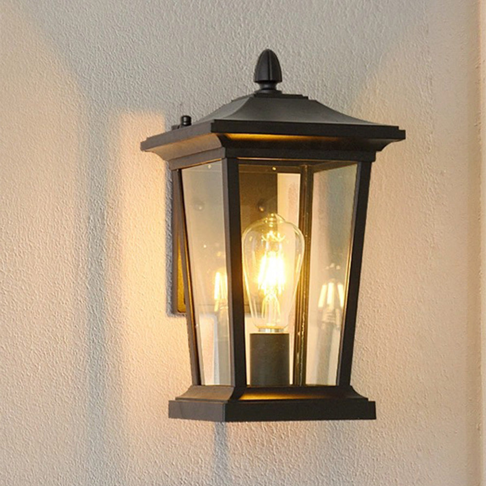 Farmhouse Waterdichte Glazen Kap Buitenwandlamp