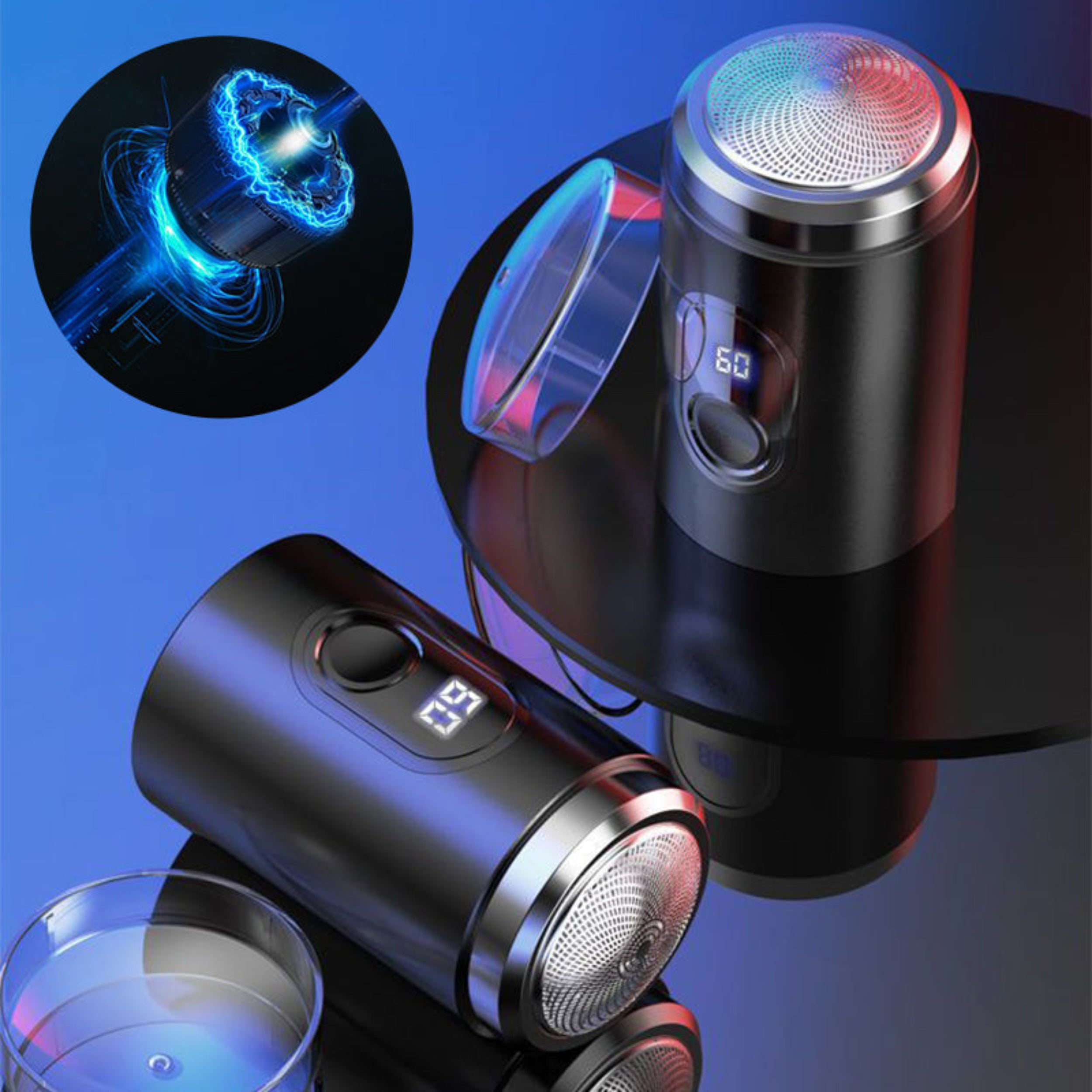 Foil Shaver Mini Waterproof Electric Shaver for Men and Women 2