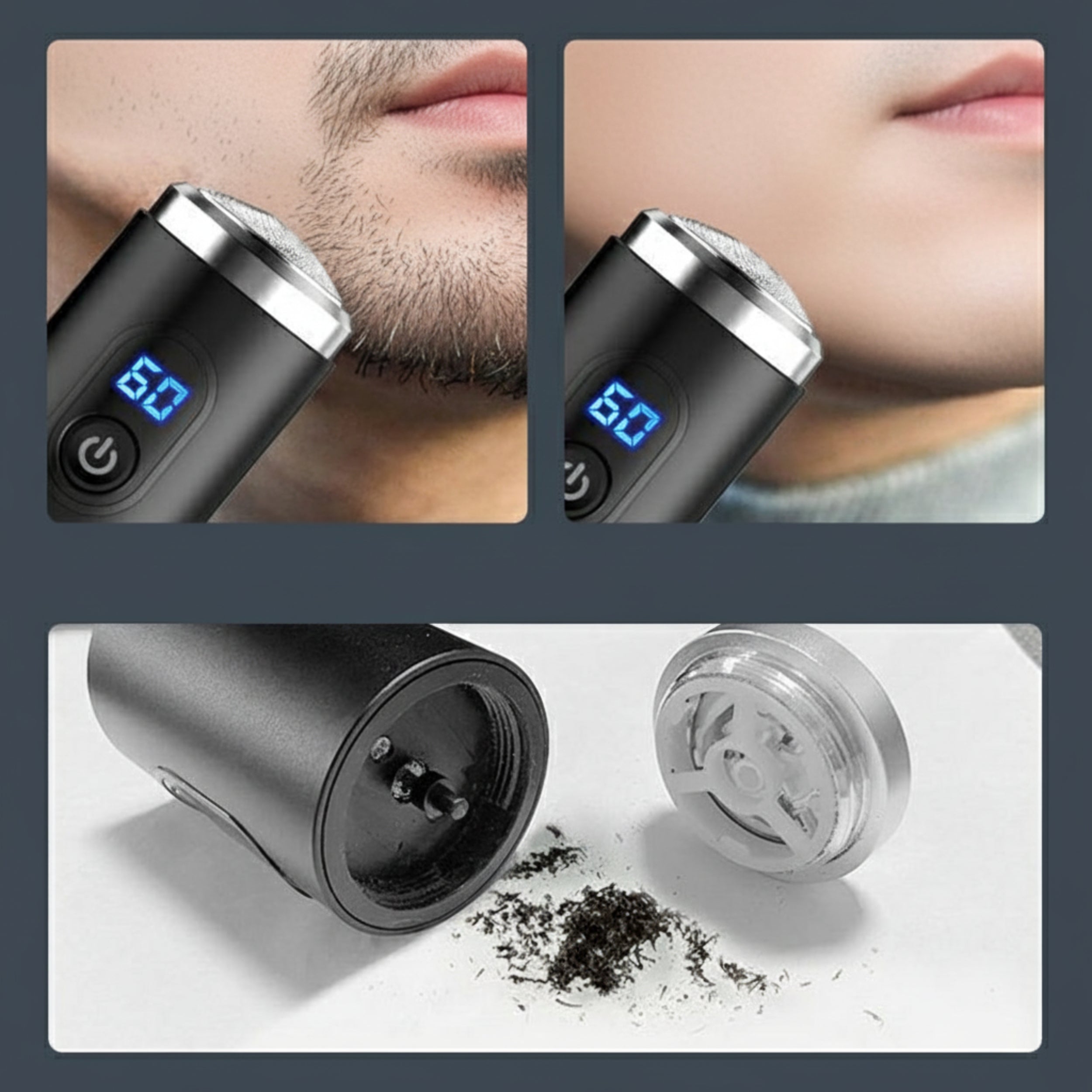 Foil Shaver Mini Waterproof Electric Shaver for Men and Women 6