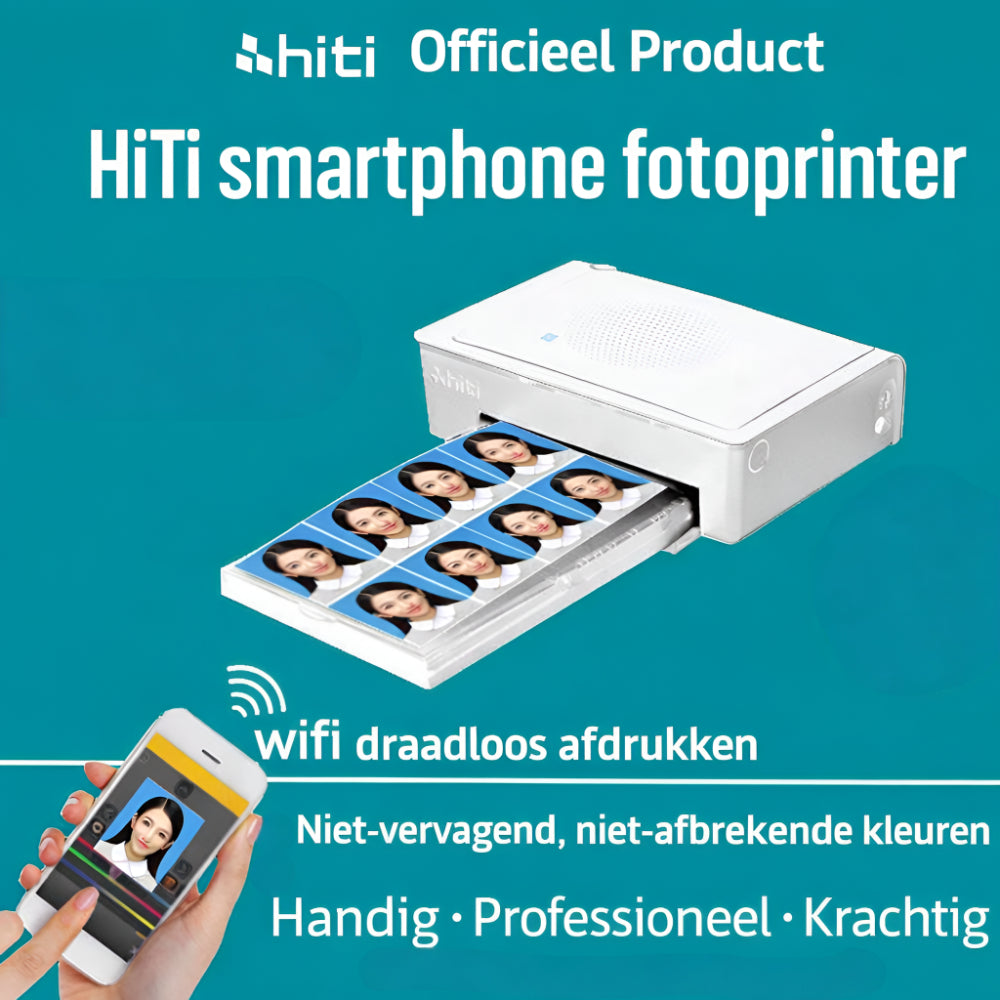 Fotoprinter Draadloos Compact 4x6 Smartphone Kleurenprints