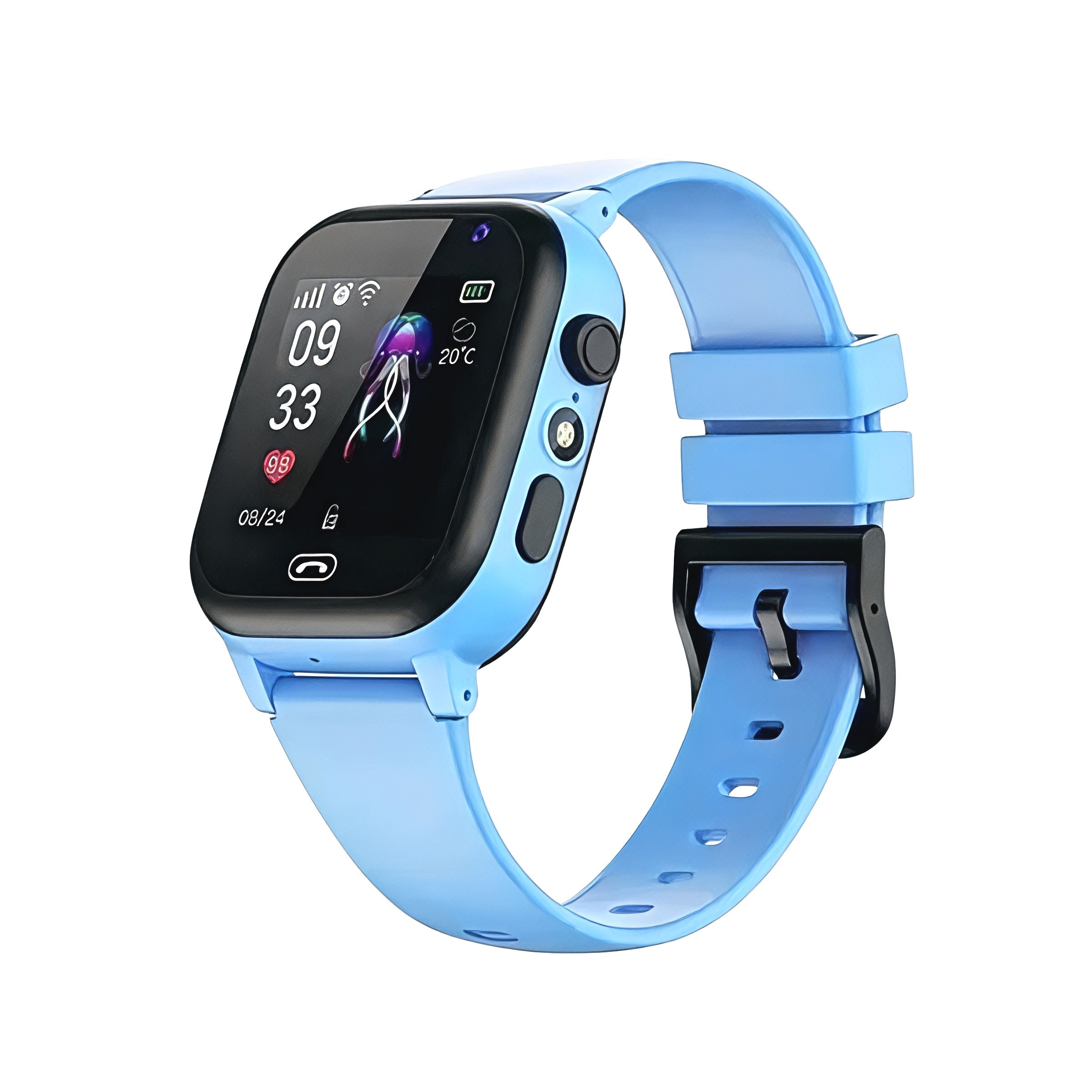 GPS Kindersmartwatch Waterdicht 4G Camera Activiteitsregistratie 0