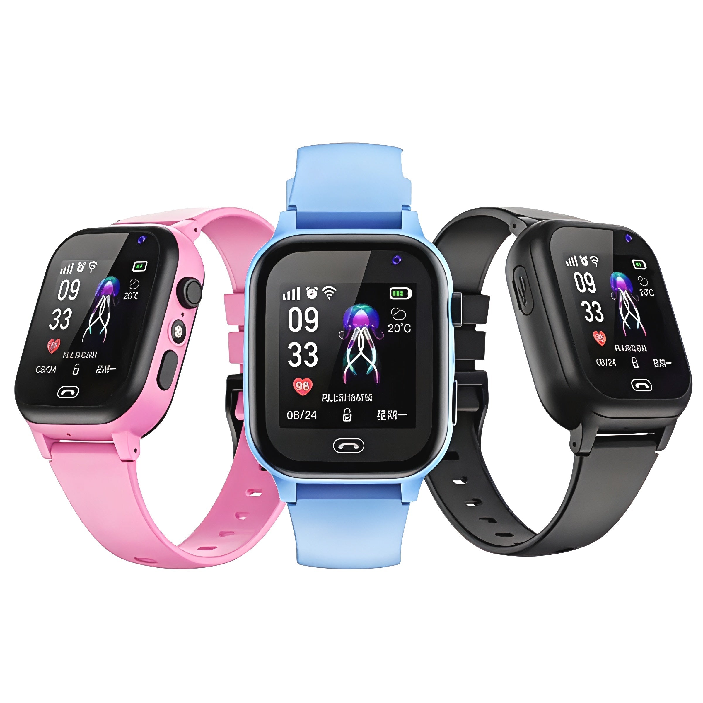 GPS Kindersmartwatch Waterdicht 4G Camera Activiteitsregistratie 4