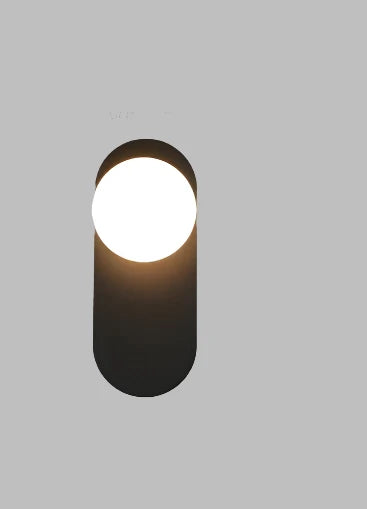 GlowSphere - Lámpara de pared LED moderna con esfera de vidrio para sala de estar y pasillo