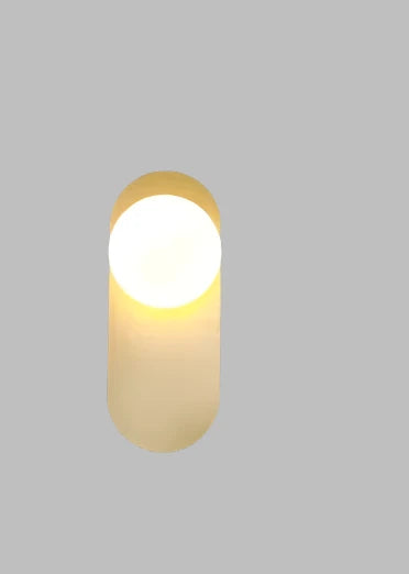 GlowSphere - Lámpara de pared LED moderna con esfera de vidrio para sala de estar y pasillo