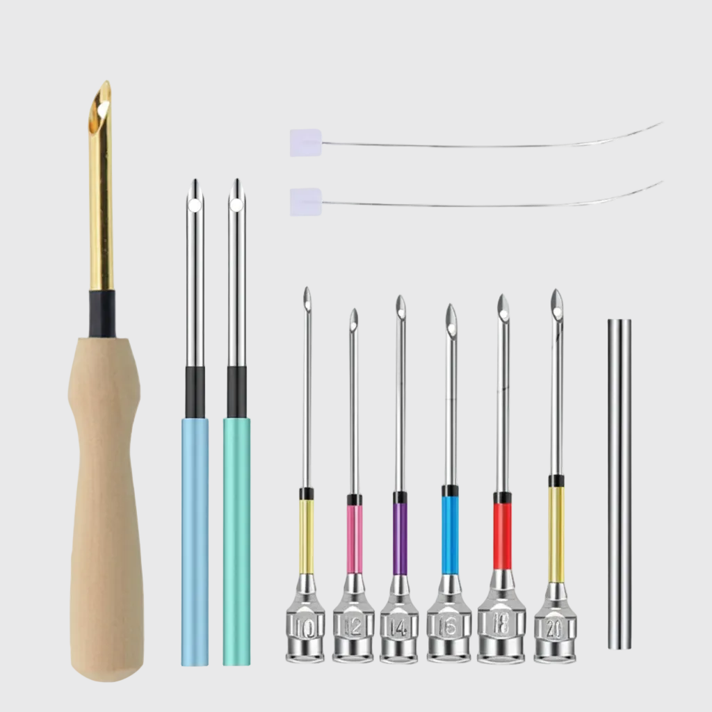 Conjunto de Agulhas Ergonómico para Bordar Confortável e Duradouro