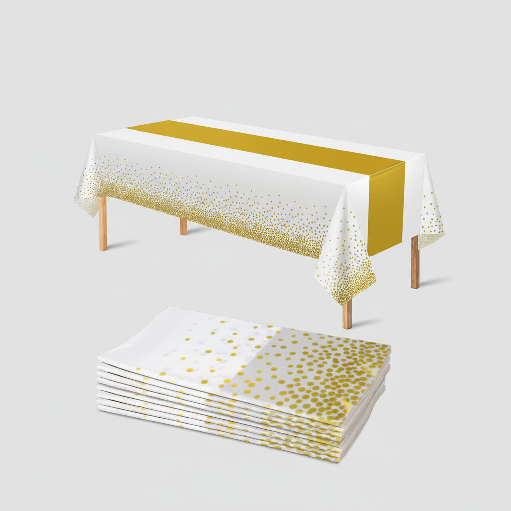 Toalha de Mesa Descartável de Plástico para Festa e Evento