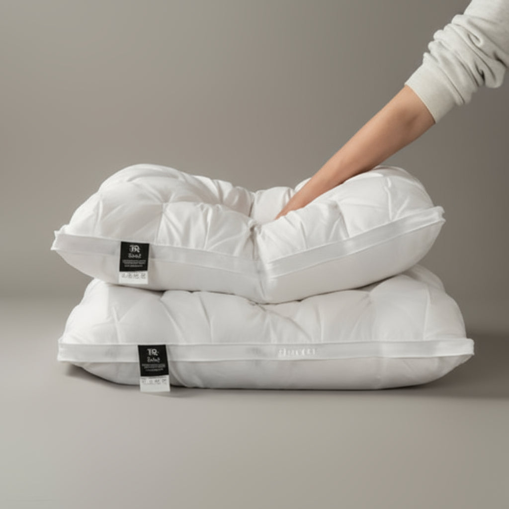 Goose Down Pillow Breathable Supportive Cool Sleep Comfort 0