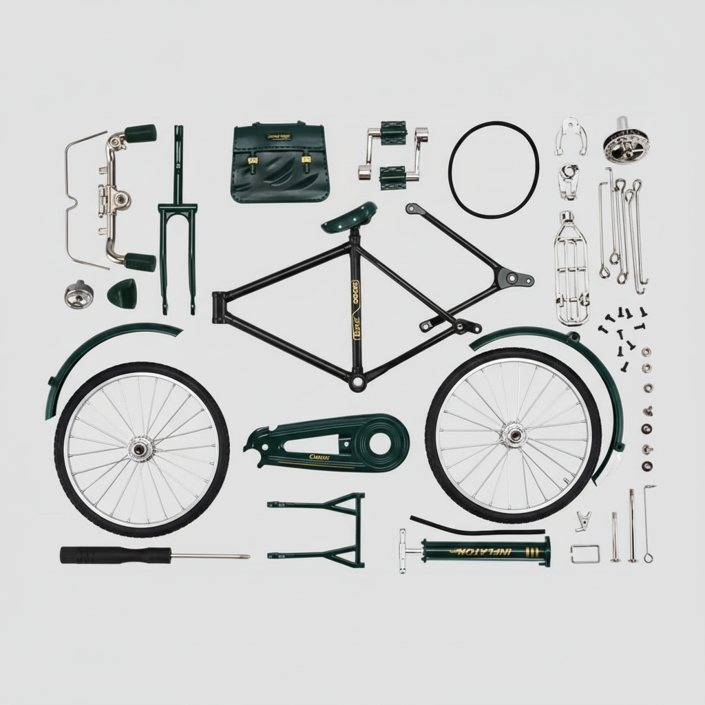 Modelo de bicicleta para fazer em casa Modelo em escala Brinquedo Criativo Divertido