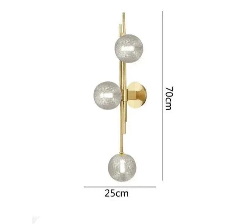 GlassSphere - Lámparas de pared de vidrio modernas – Iluminación LED elegante