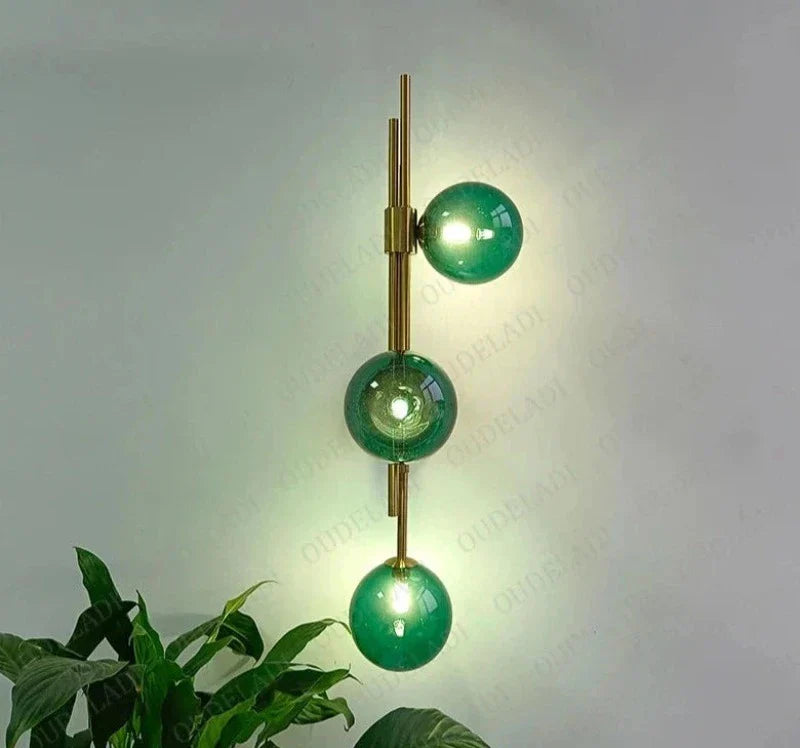 GlassSphere - Lámparas de pared de vidrio modernas – Iluminación LED elegante