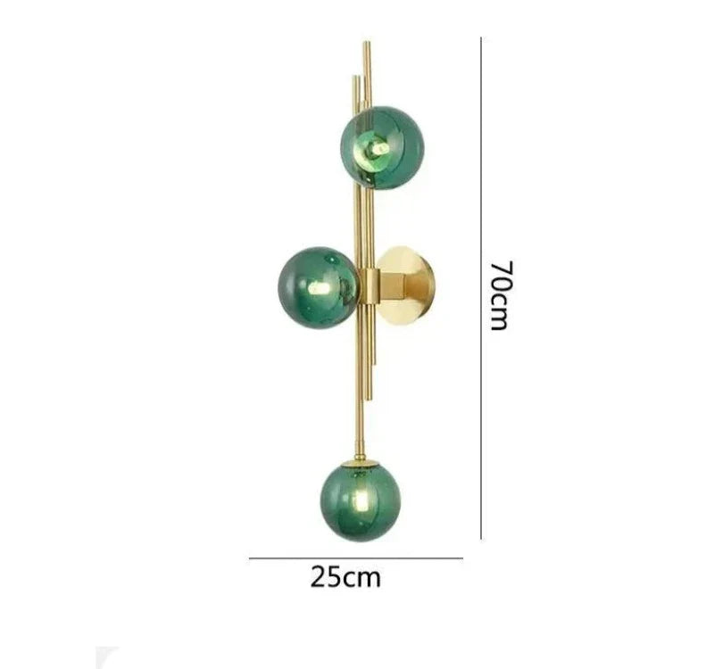 GlassSphere - Lámparas de pared de vidrio modernas – Iluminación LED elegante