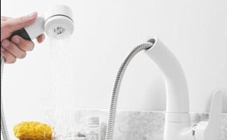 Retractable Lift for the Bathroom Brass Mixer Tap