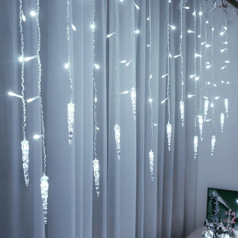 CrystalGlow - LED Verlichting Gordijn voor Buiten