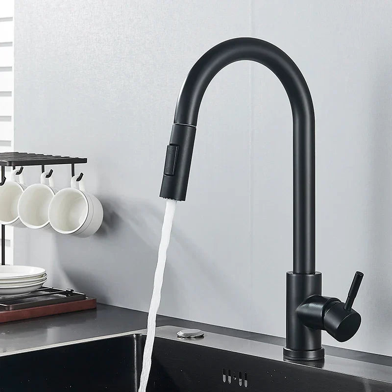AquaTurn – 360° Rotating Kitchen Faucet with Flexible Handle