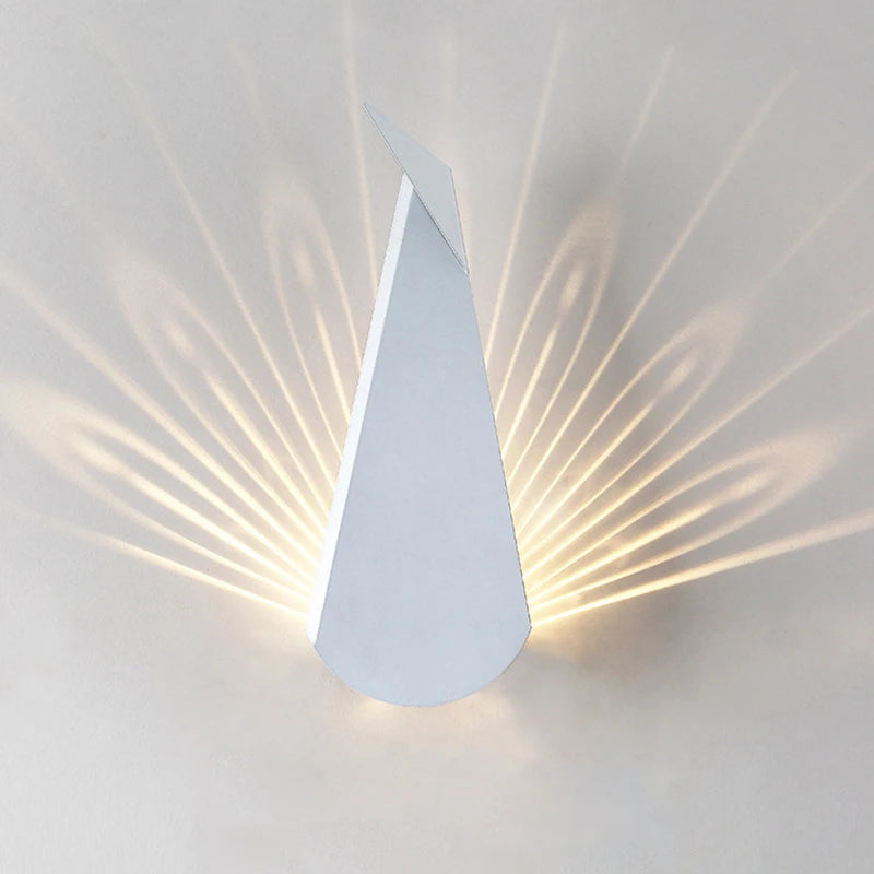 ElegantLicht - Lámpara de pared pavo real moderna LED