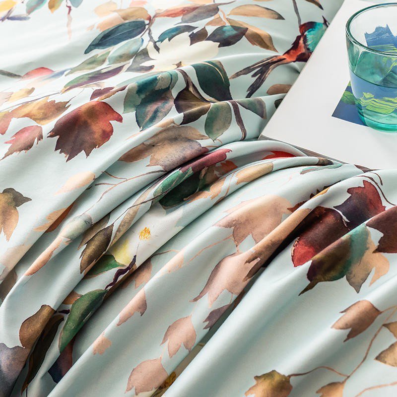 Watercolor Bloom Duvet Cover Set - Egyptian Cotton