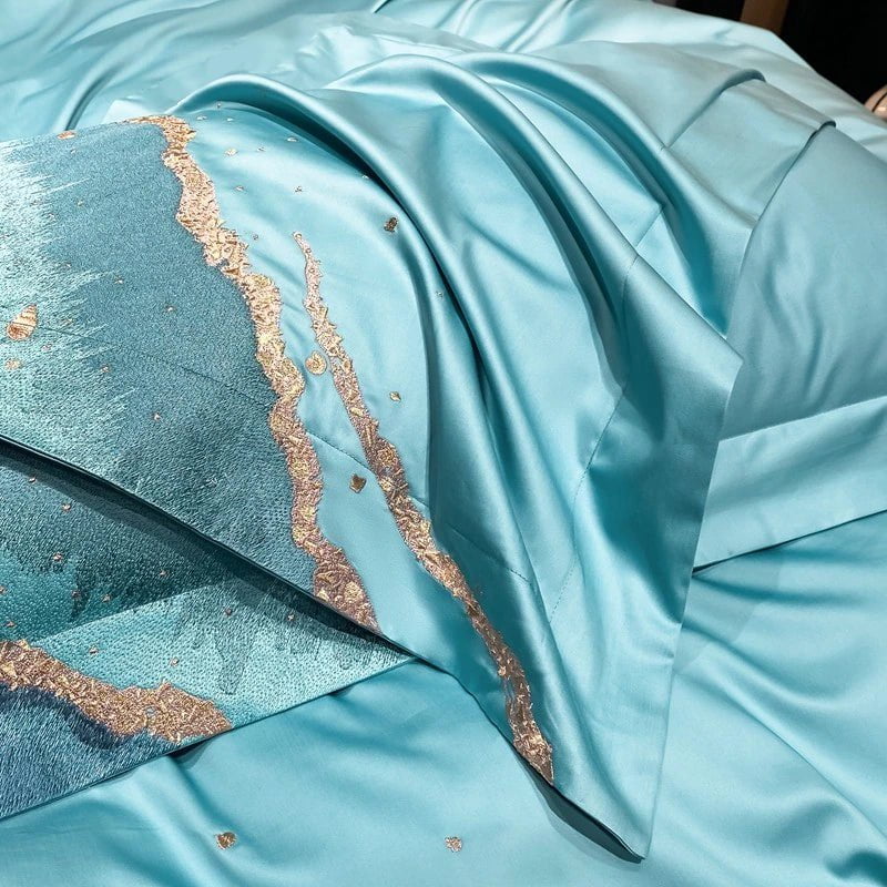 Juego de funda nórdica Whimsical Waters - Algodón egipcio