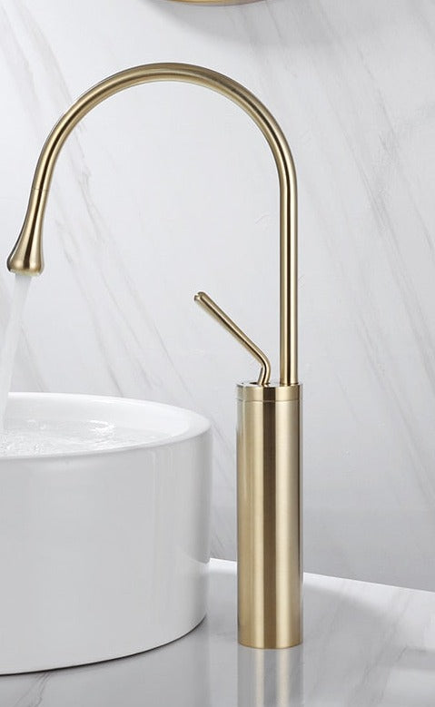 Drops Style Bathroom Sink Faucet Swivel Waterfall Faucet