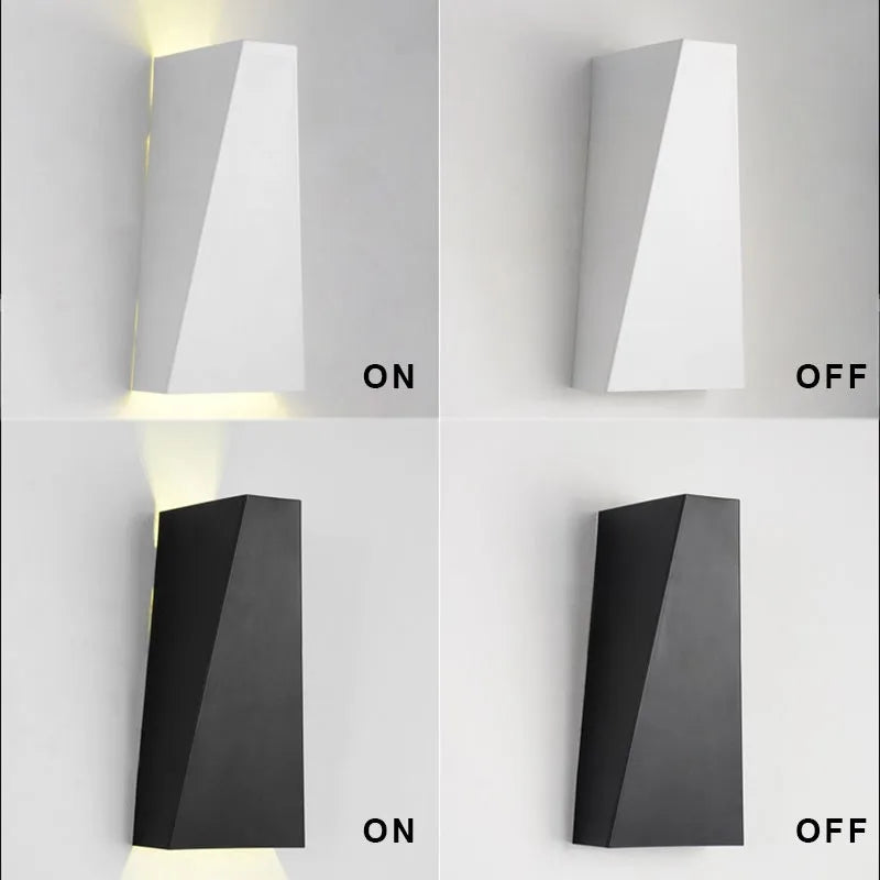 DualGlow - Lámpara de pared LED moderna para dormitorio y pasillo