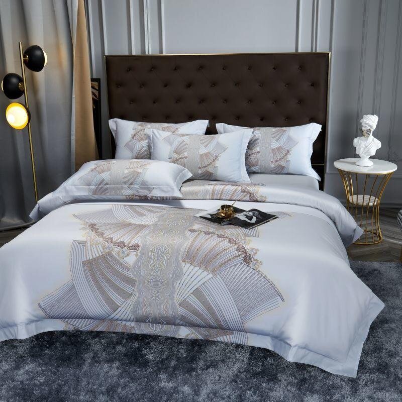 Silver Sails Duvet Cover Set - Egyptian Cotton