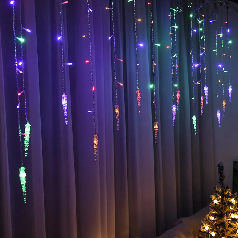CrystalGlow - LED Verlichting Gordijn voor Buiten