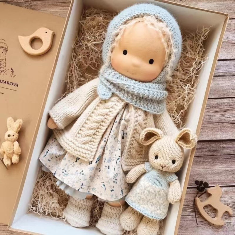 Handmade Waldorf Doll for Imaginative Play and Creativity 0