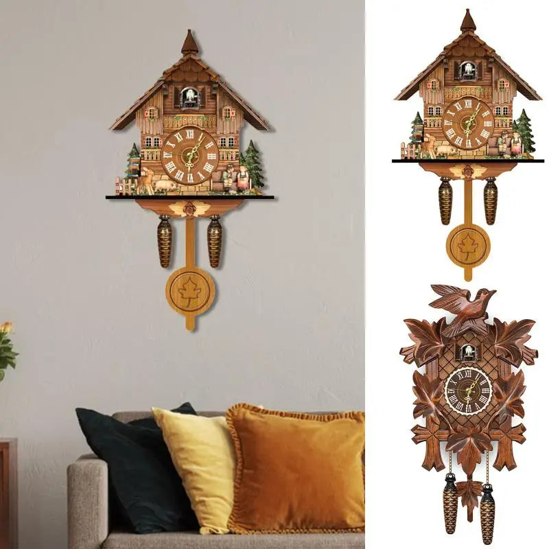 RetroTime - Wooden Cuckoo Clock for a Timeless Atmosphere