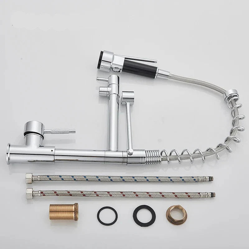 AquaFlex – Rubinetto da Cucina Estraibile con Doppie Bocchette