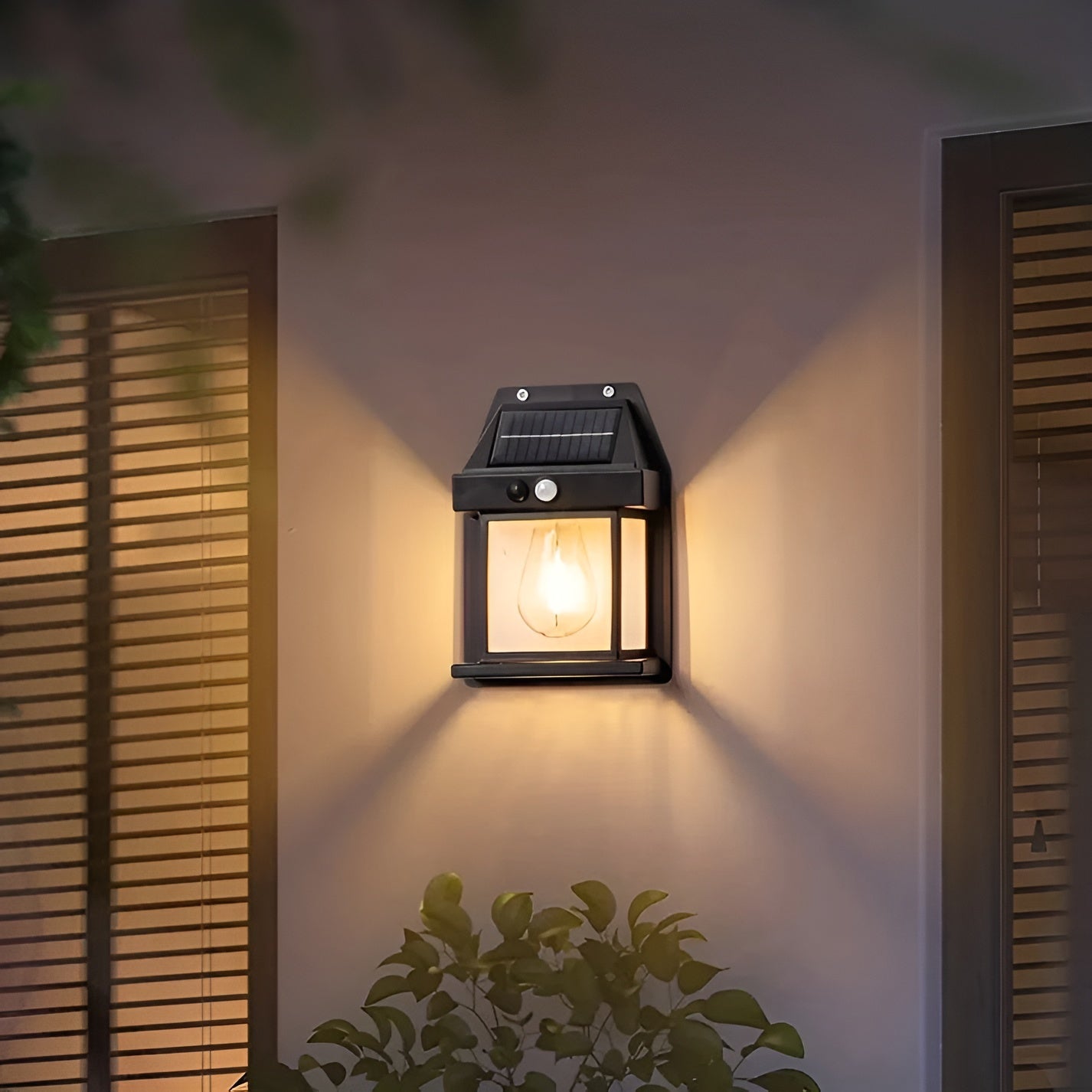 Luminex - Moderne Solar-Wandlamp met Bewegingssensor