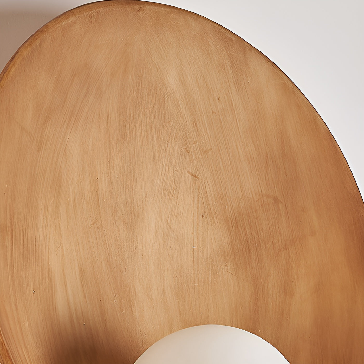 Lámpara Perla Blanca - Lámpara de Pared Blanca con Diseño Wabi-Sabi