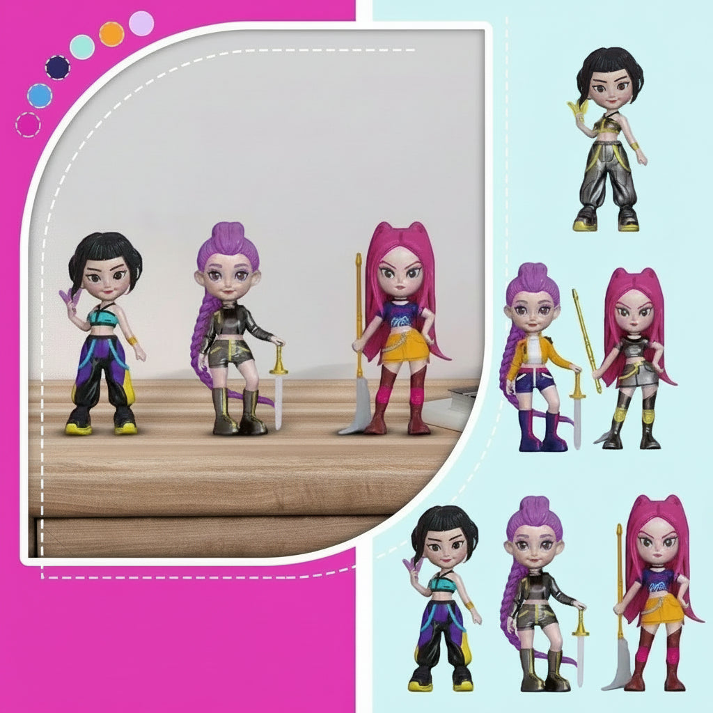 Action Figures Anime Set in PVC Collezione Giocattoli Decorativi