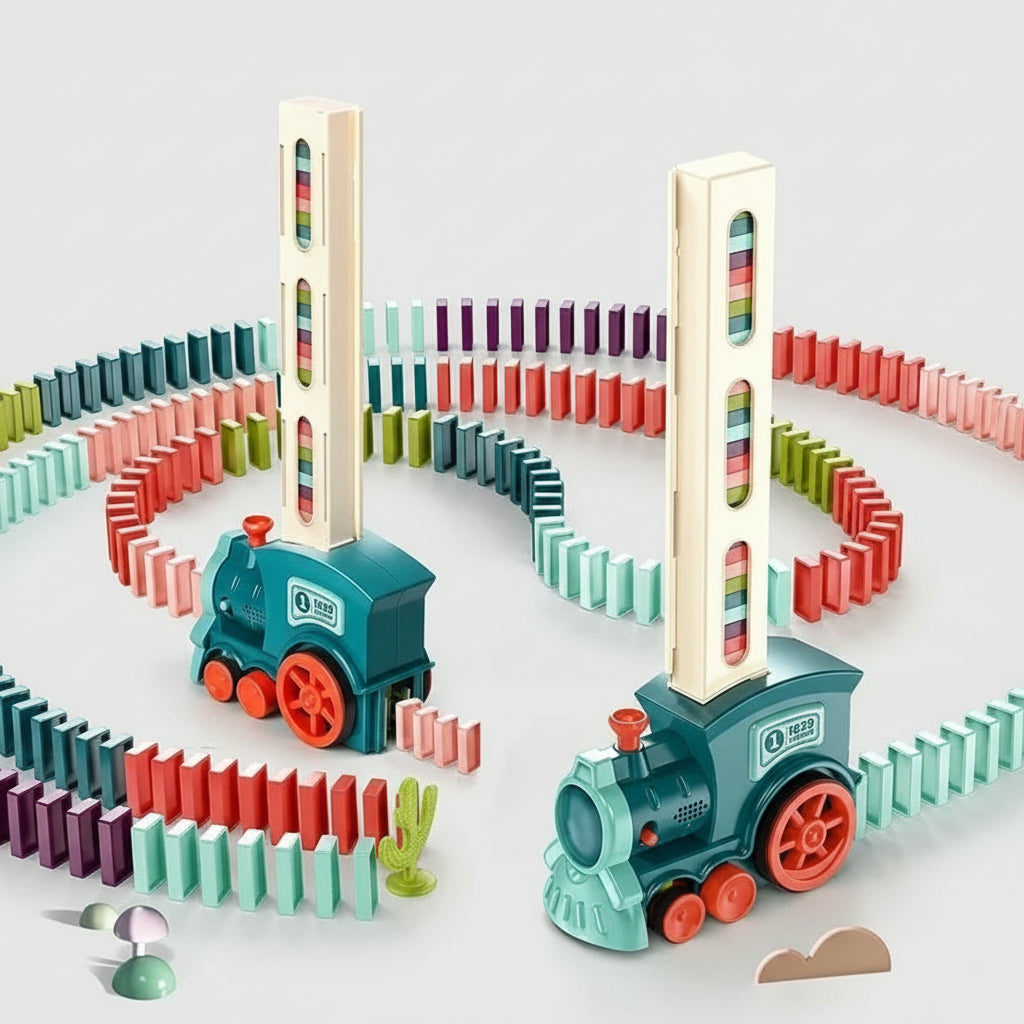 Giocattolo Treno Educativo Domino Creativo Gioco Bambini