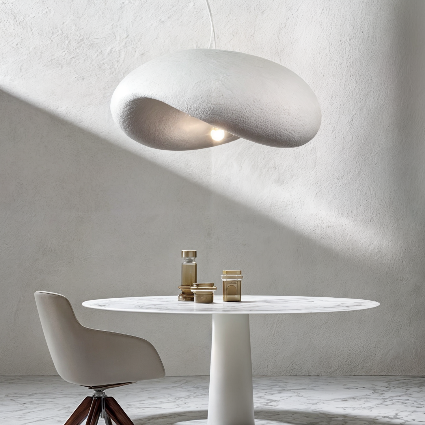 LuxuraLight - Minimalist Resin Ceiling Lamp