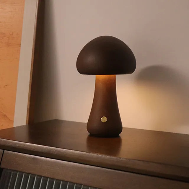 GloedGilde - Crea Iluminación Ambiental con el Estilo de Hongo Hermosa Lámpara de Mesa de GloedGilde