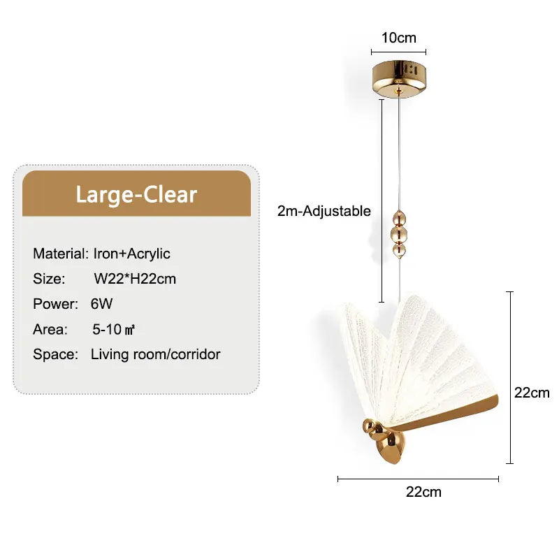 VleugelLicht - Decoratieve Vlinder Hanglamp