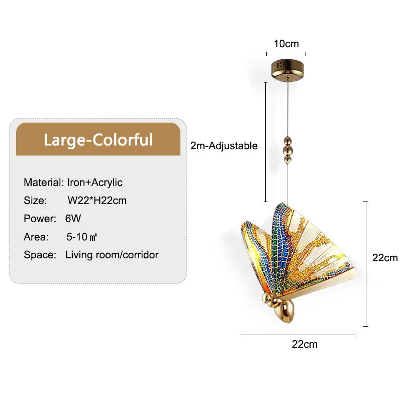 VleugelLicht - Decoratieve Vlinder Hanglamp