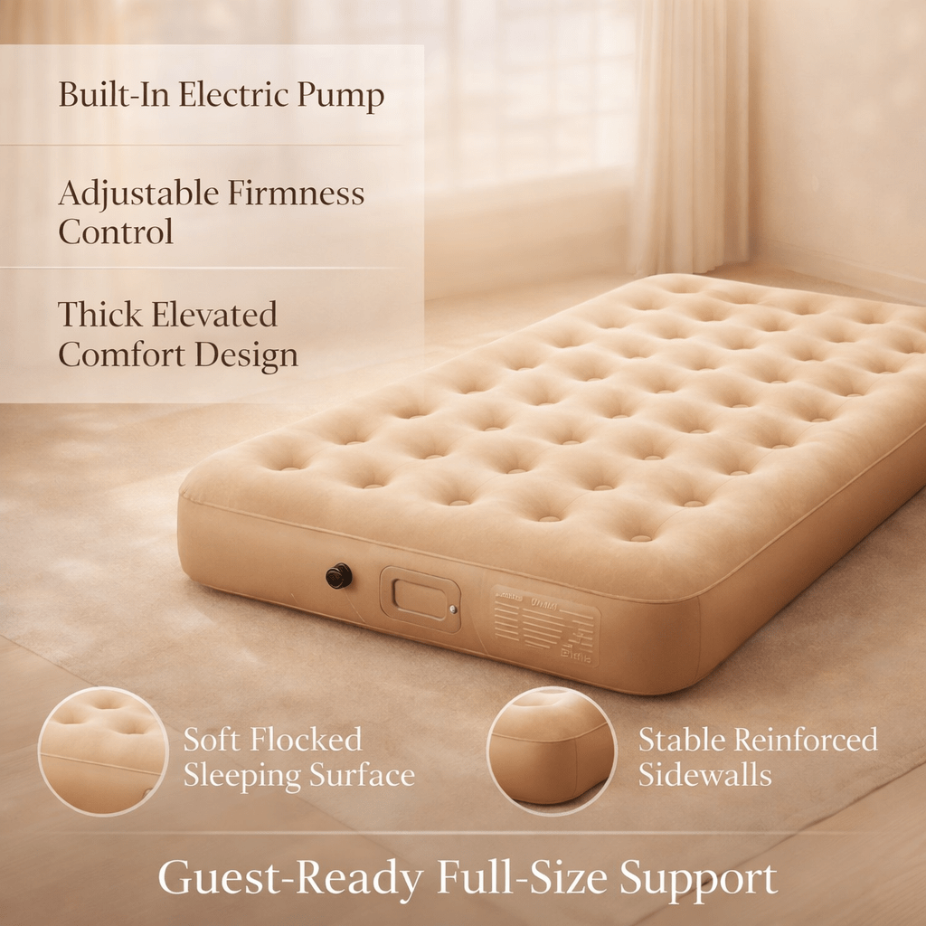 Colchão de Campismo Auto-inflável para 2 Pessoas Durável e Confortável